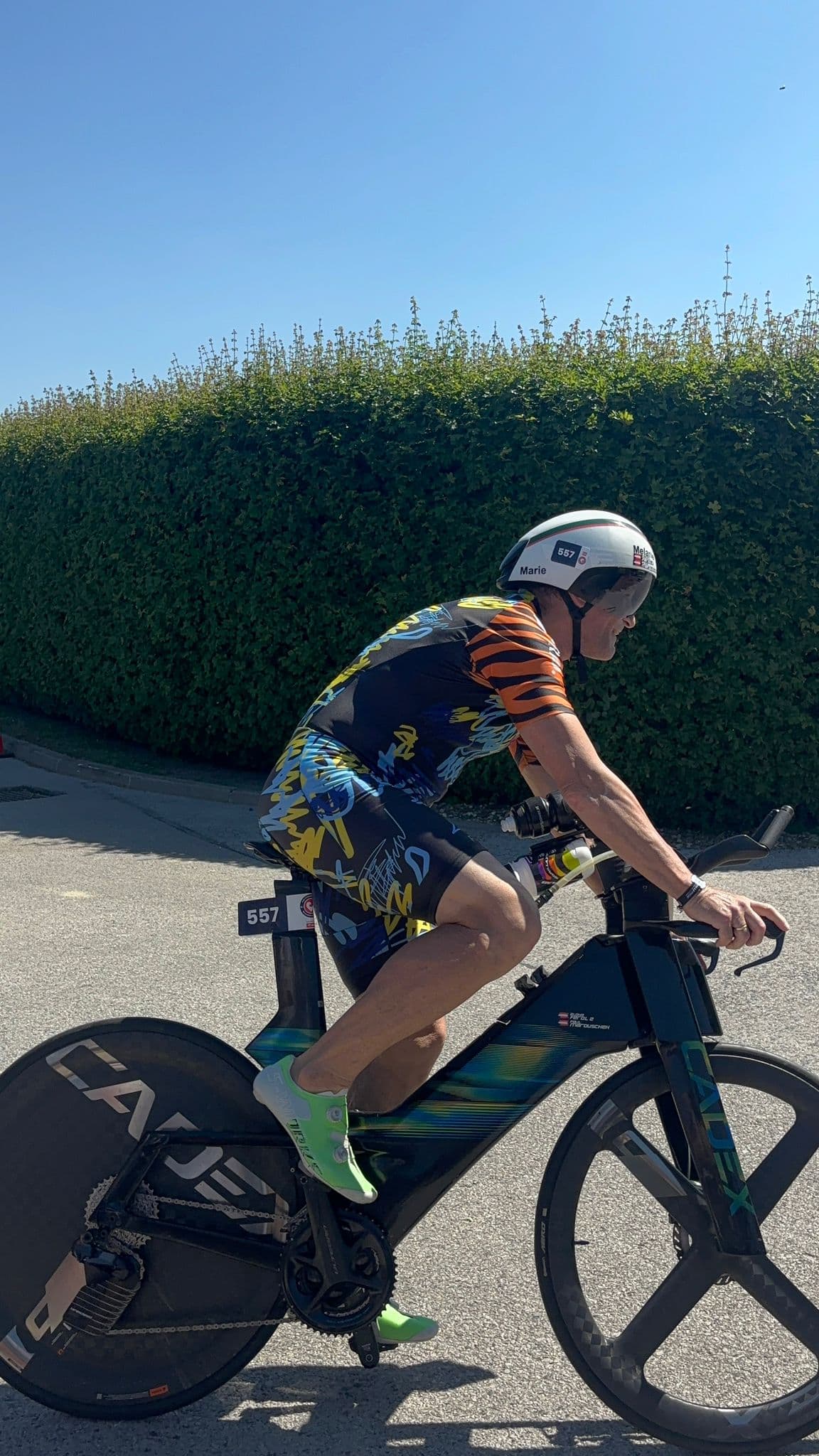 Paul auf der Radstrecke Challenge WM Samorin